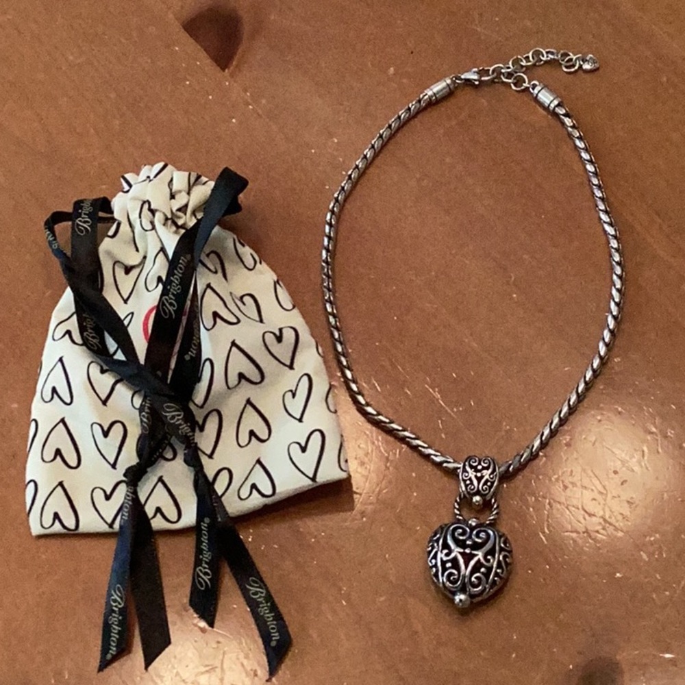 Brighton Bibi Heart Necklace With Pouch